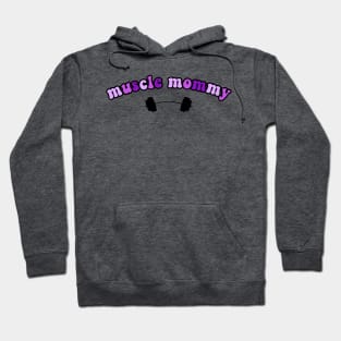 muscle mommy purple Hoodie